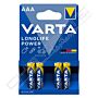 Pilhas Varta LR03 longlife AAA 1.5V Blister 4