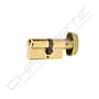 Cilindro Tesa TE5 30x10mm latonado com botão