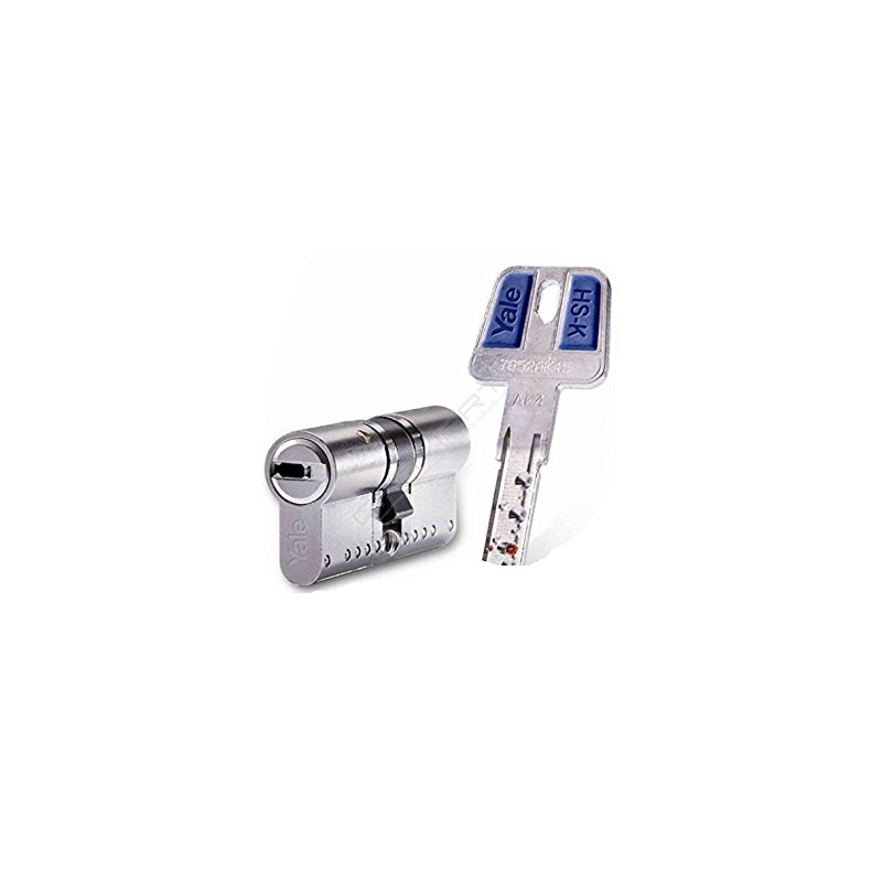 Cilindro Yale HSK 30x50mm niquelado