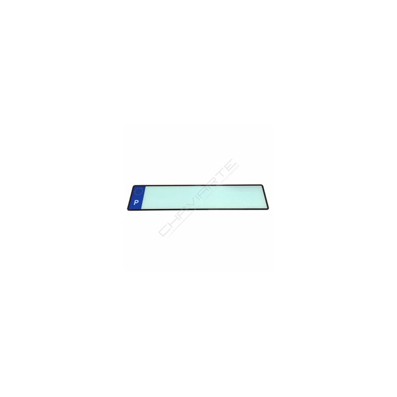 Chapa acrílica rectangular Corsinais com letra P e sem ano e mês
