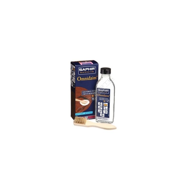 Liquido de Limpeza Saphir Omnidaim 100ML para camurça, nobuk e texteis