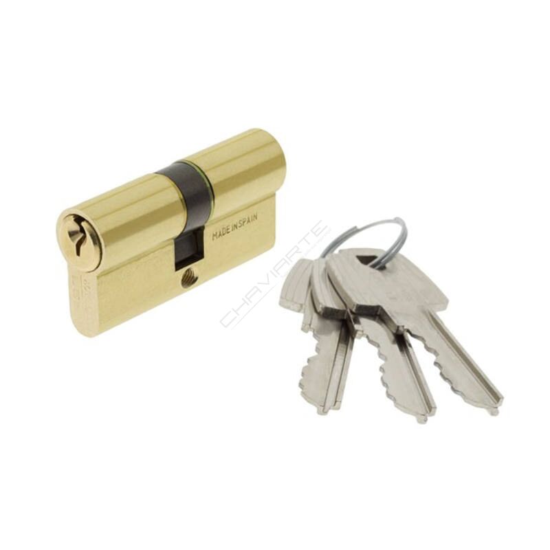 Cilindro Tesa TE5 30x40mm latonado
