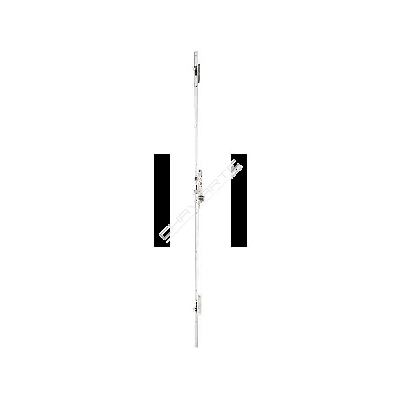 Fechadura multiponto 3 pontos TESA 4230P, chapa plana, entrada 25mm, inox
