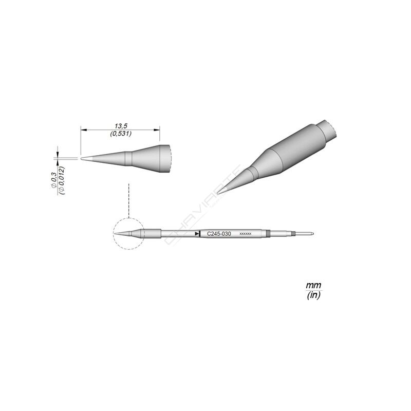 Cartucho Conico C245030, 0.3