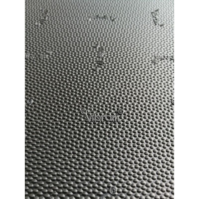 Placa de borracha Vibram Vibralam 56cm X 42cm  E=6mm Preto
