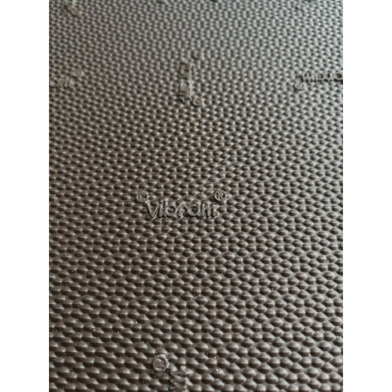 Placa de borracha Vibram Vibralam 56cm X 42cm  E=6mm Castanho