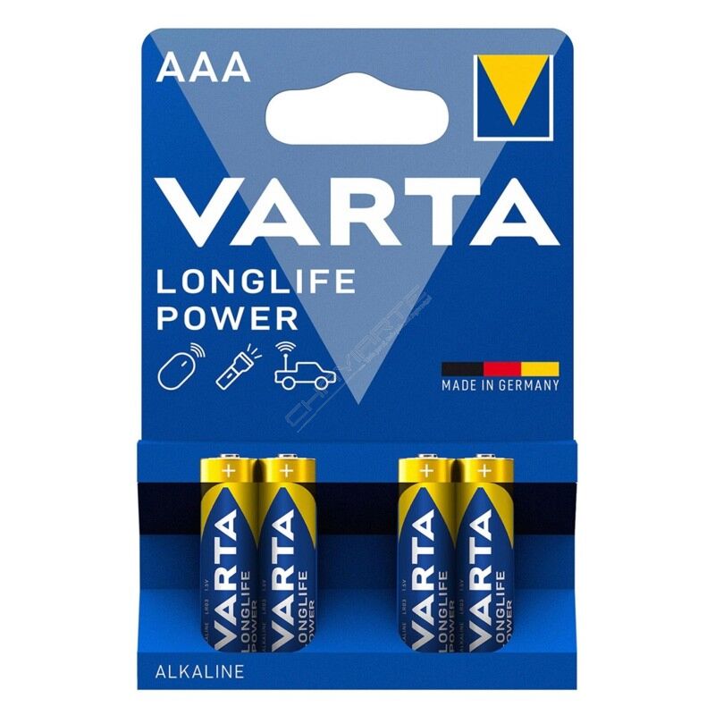 Pilhas Varta LR03 longlife AAA 1.5V Blister 4