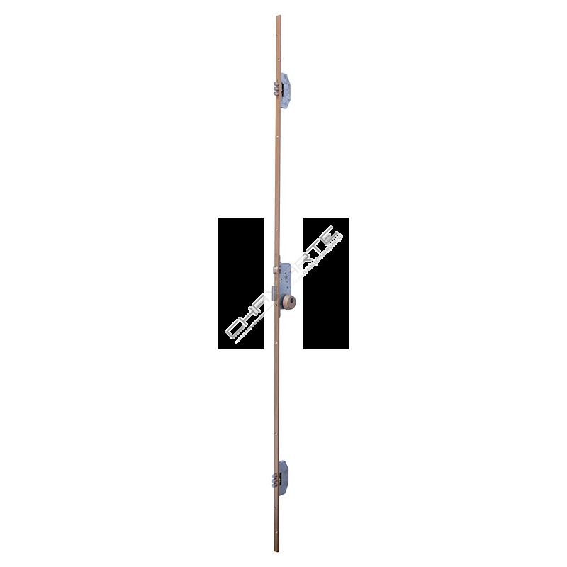 Fechadura Ucem 25183U2NC01J1, latão 50mm 3 pontos