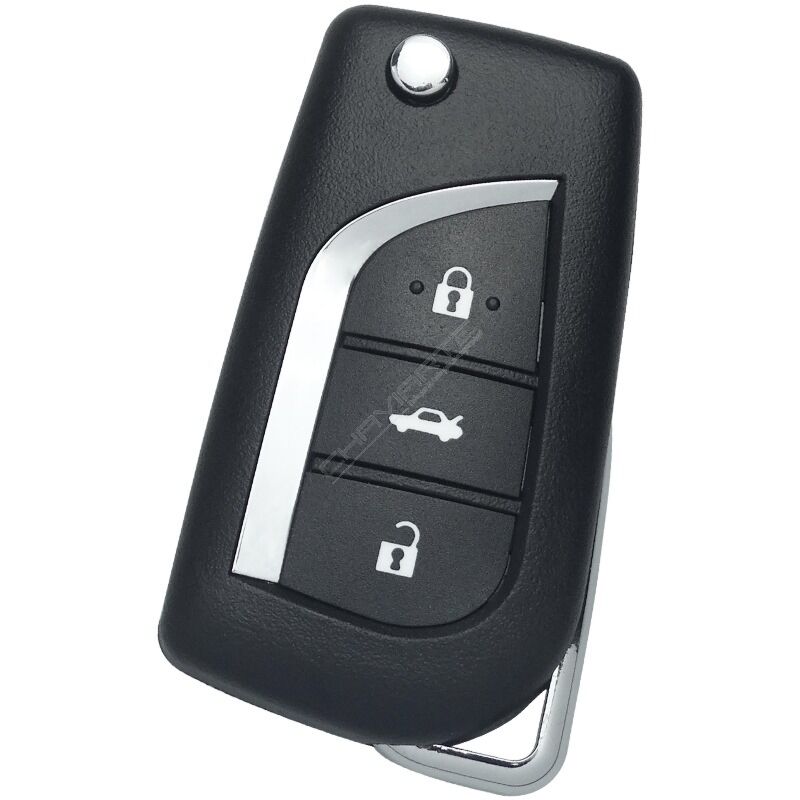 Caixa Para Comando Toyota Flip 3 Botões
